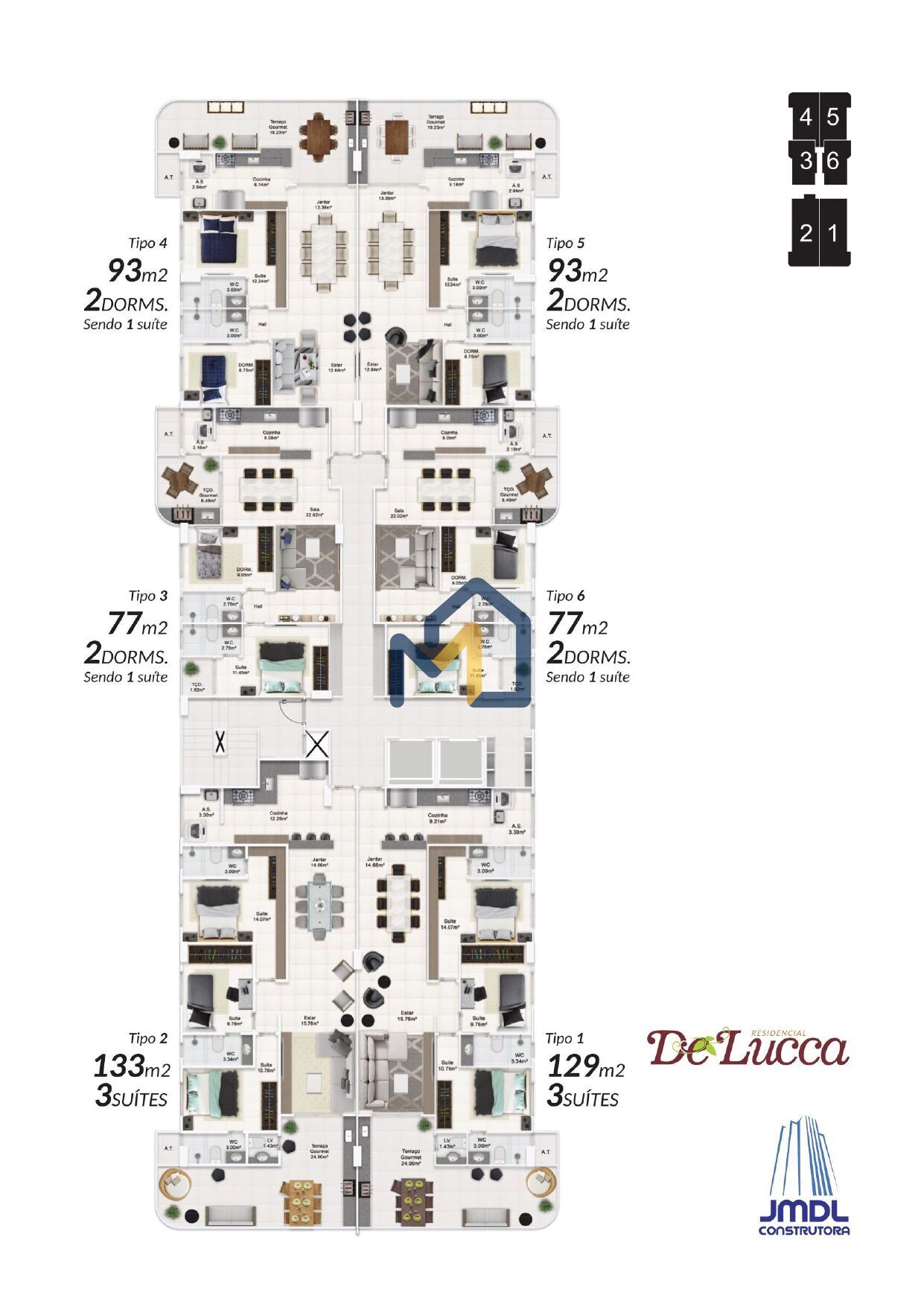 Apartamento, 2 quartos, 77 m² - Foto 43