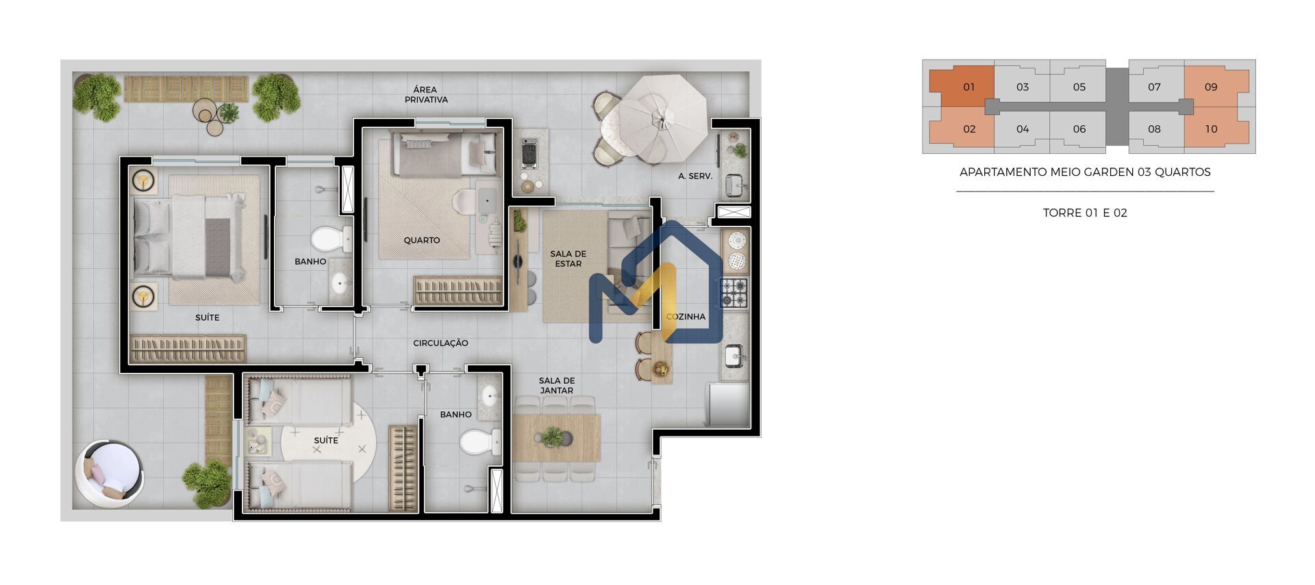 Apartamento, 2 quartos, 54 m² - Foto 4