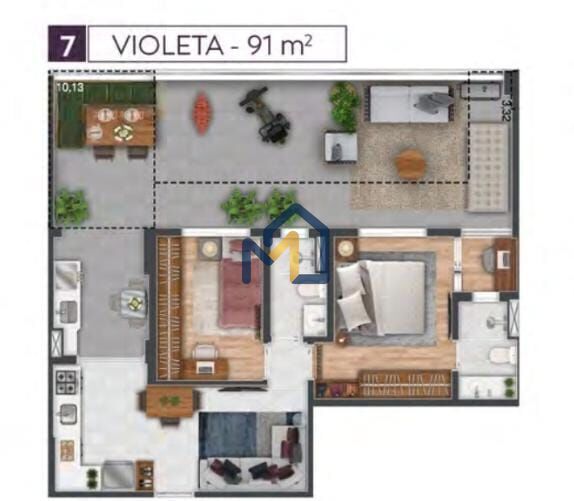 Apartamento, 2 quartos, 56 m² - Foto 43