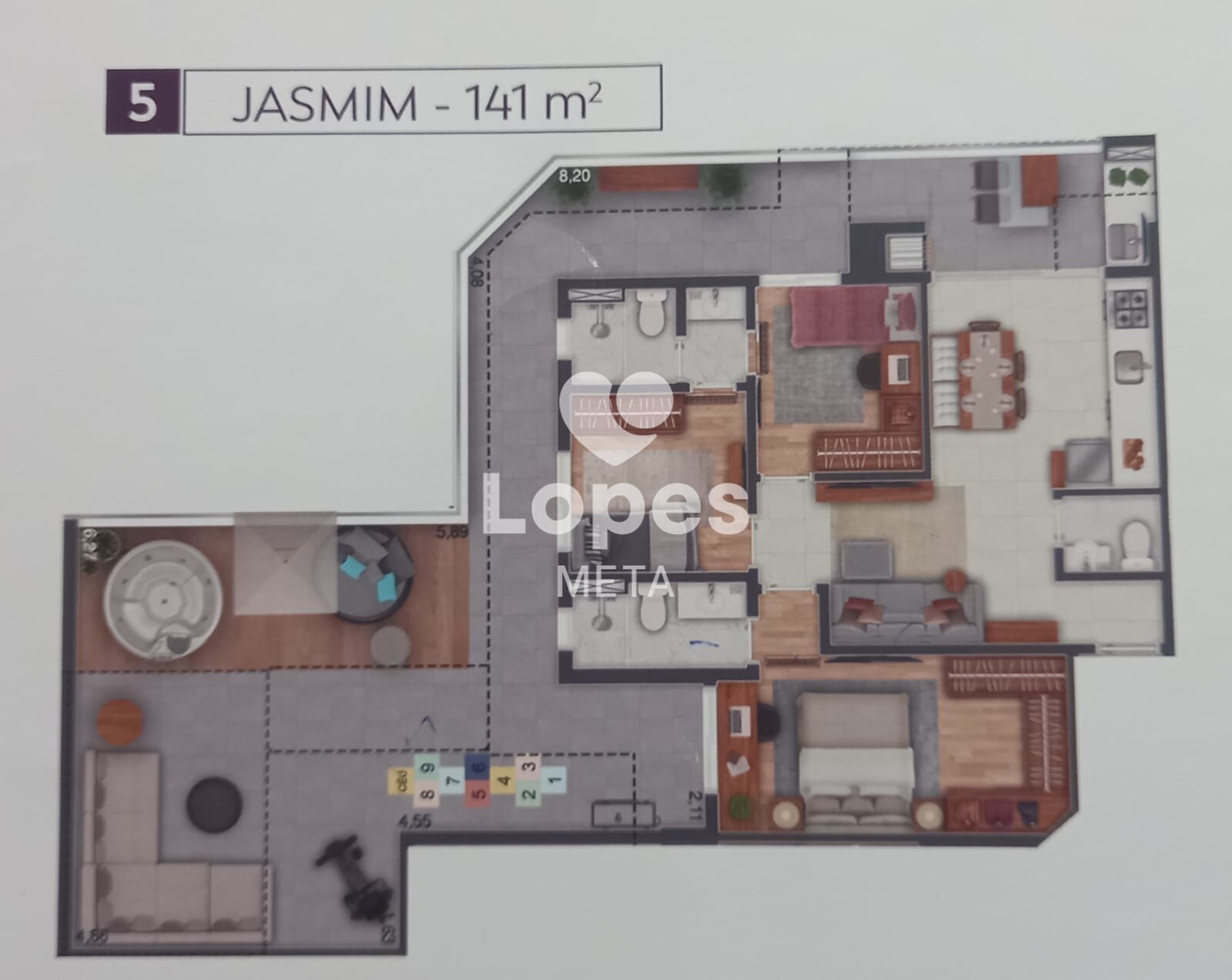 Apartamento à venda com 3 quartos, 141m² - Foto 6