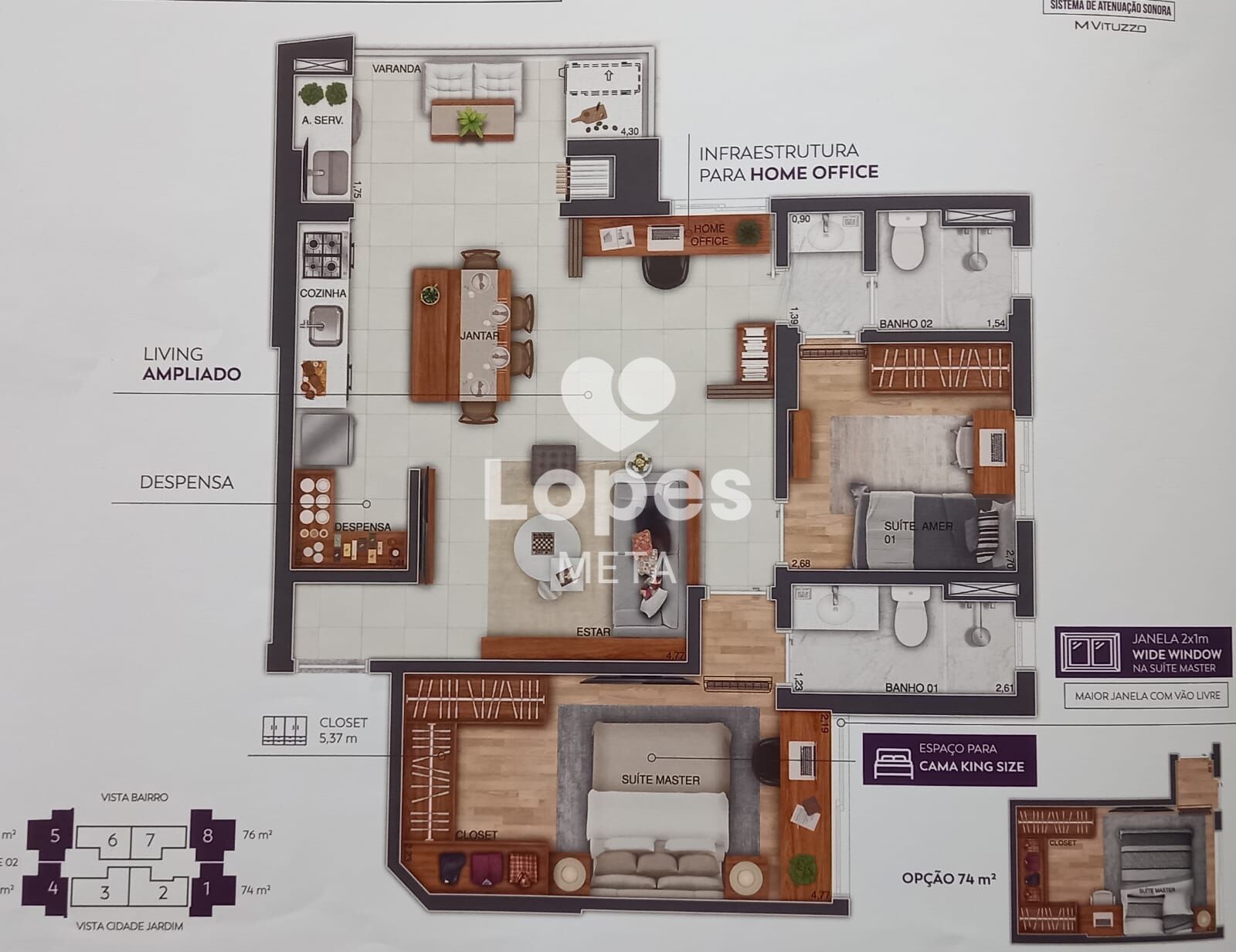 Apartamento à venda com 3 quartos, 141m² - Foto 7