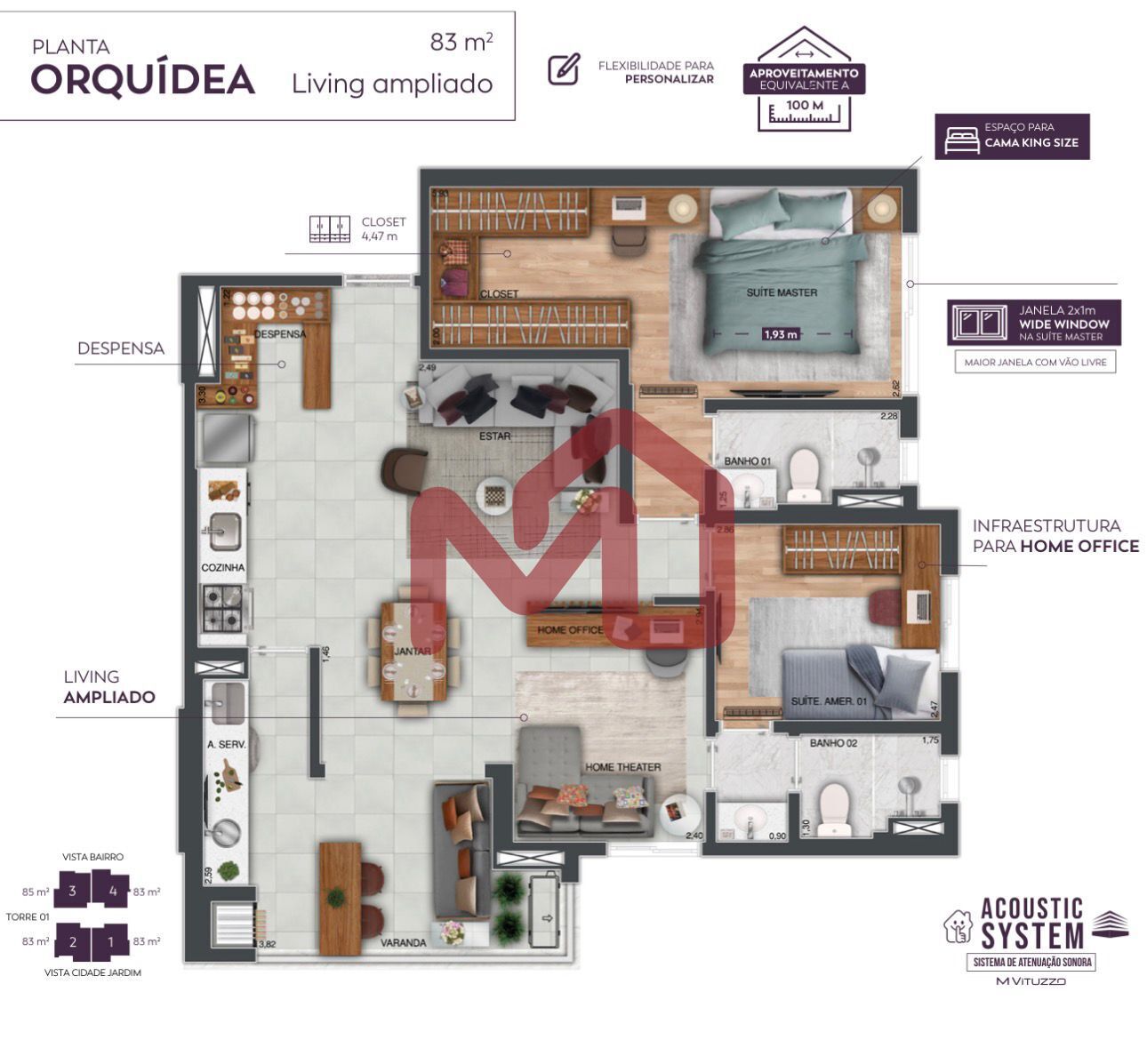 Apartamento, 3 quartos, 83 m² - Foto 23