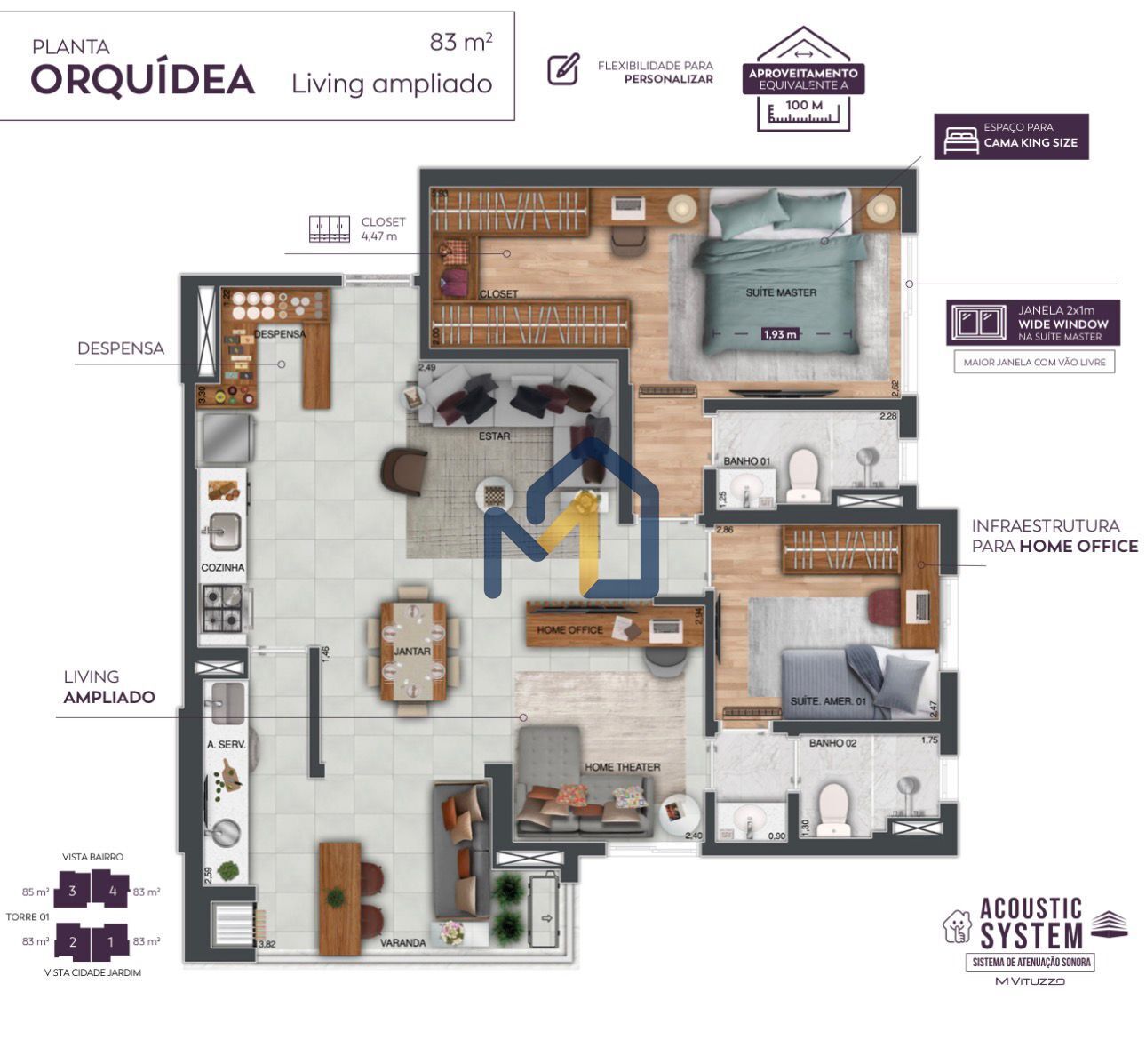 Apartamento, 3 quartos, 83 m² - Foto 23