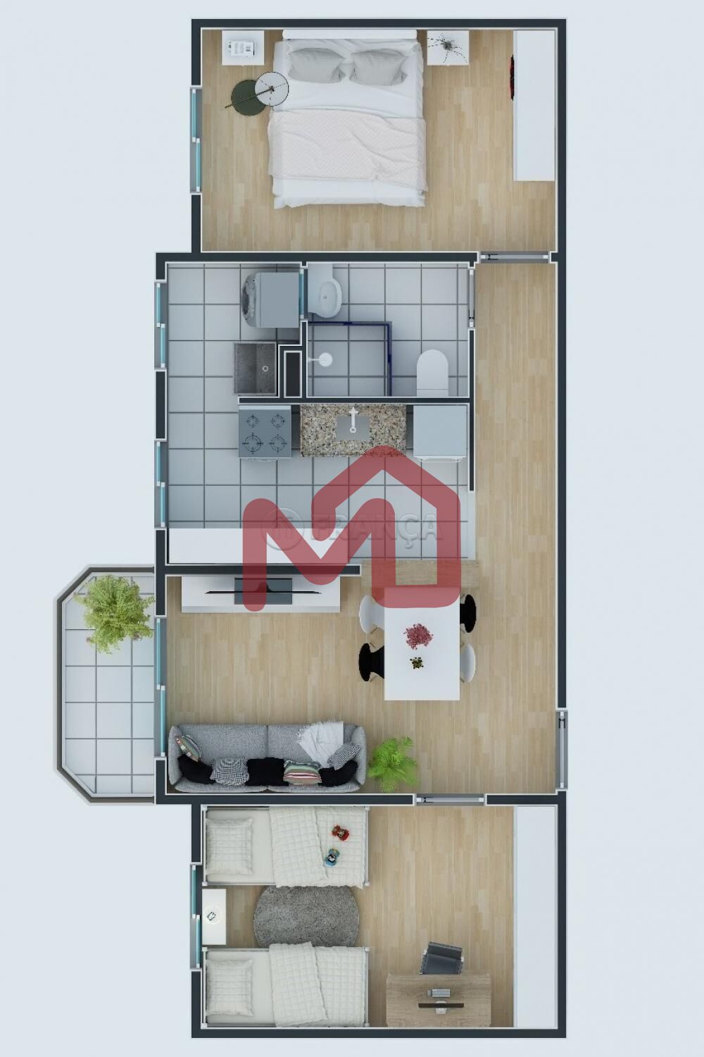 Apartamento, 2 quartos, 55 m² - Foto 19