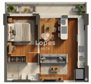 Apartamento, 1 quarto, 41 m² - Foto 39