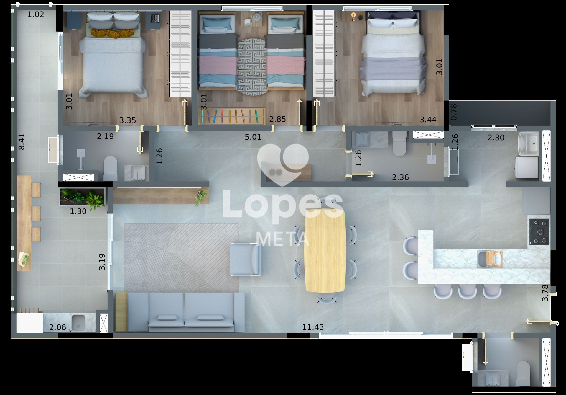 Apartamento, 3 quartos, 124 m² - Foto 24