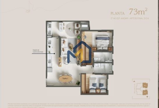 Apartamento, 2 quartos, 73 m² - Foto 21