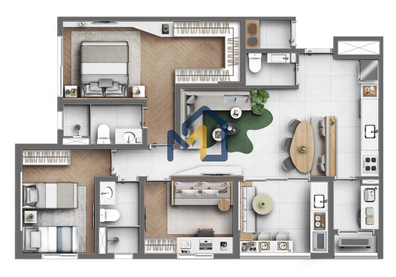 Apartamento, 2 quartos, 66 m² - Foto 5