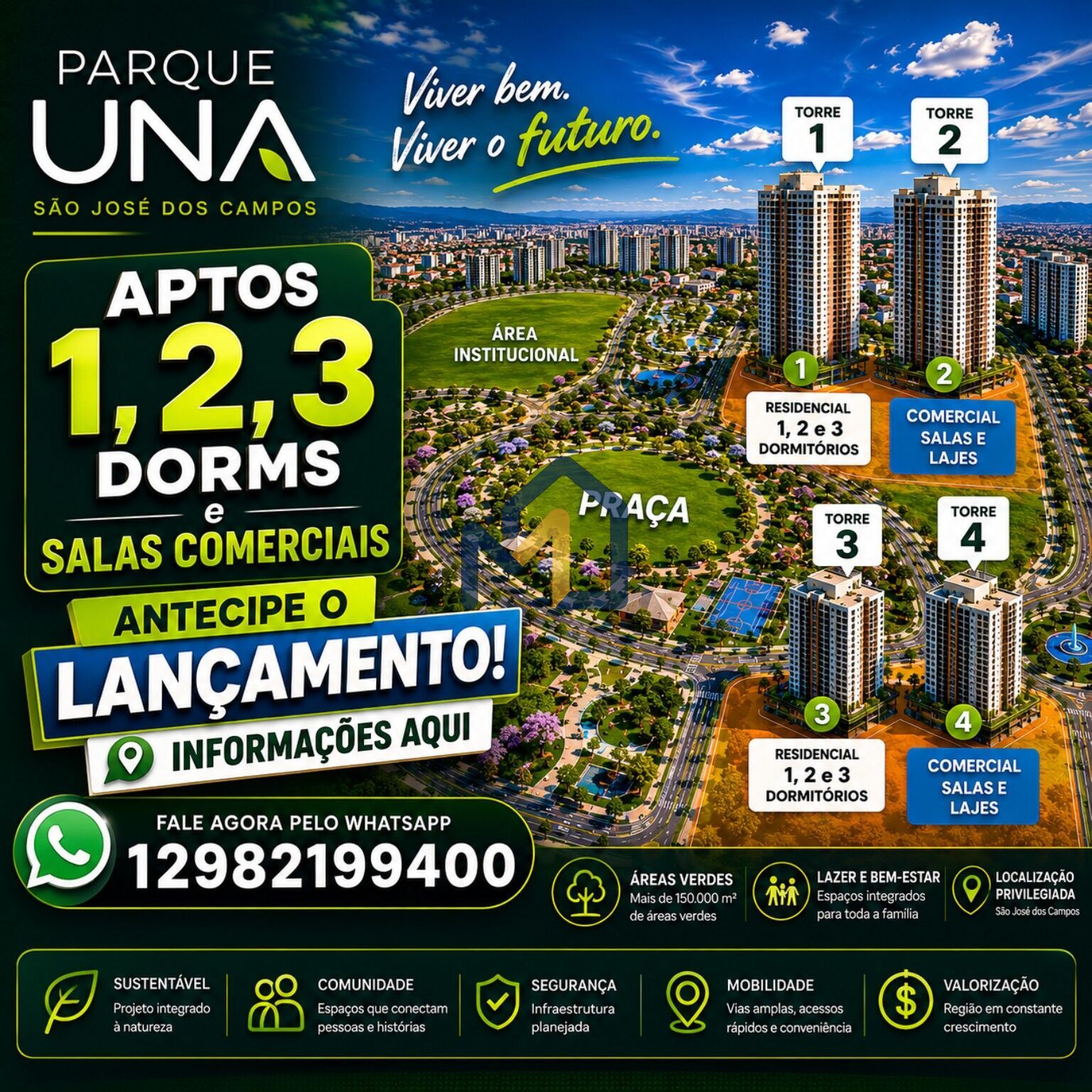 Apartamento, 1 quarto, 50 m² - Foto 1