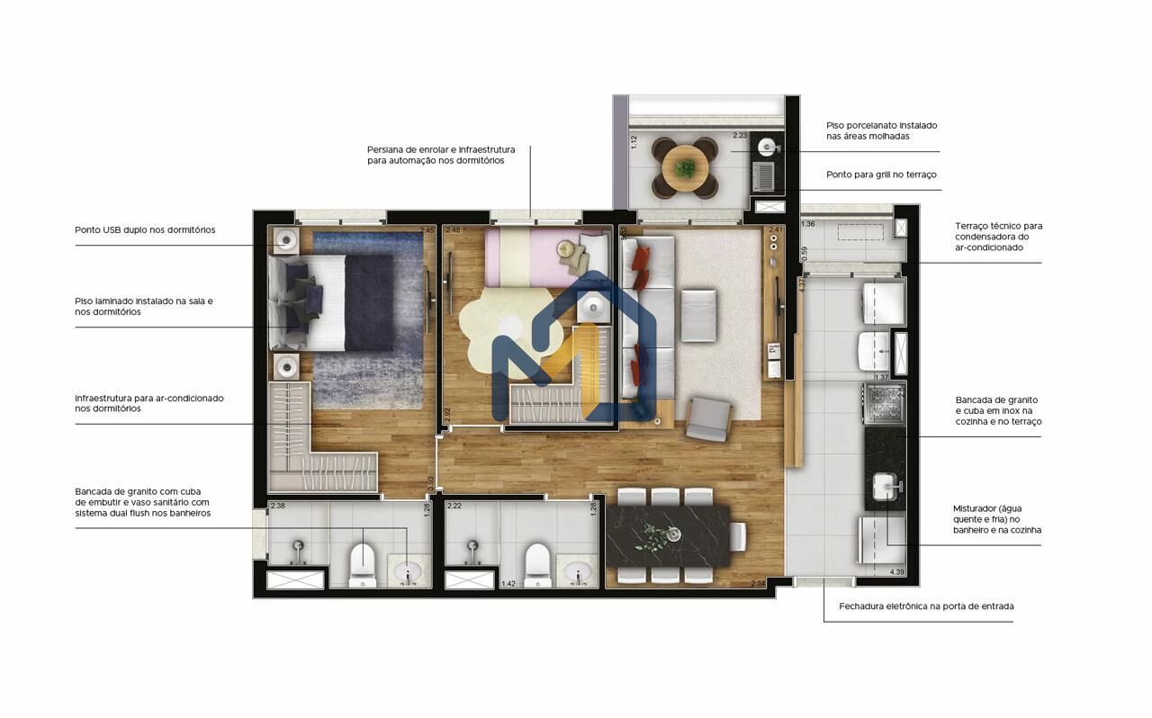 Apartamento, 2 quartos - Foto 17