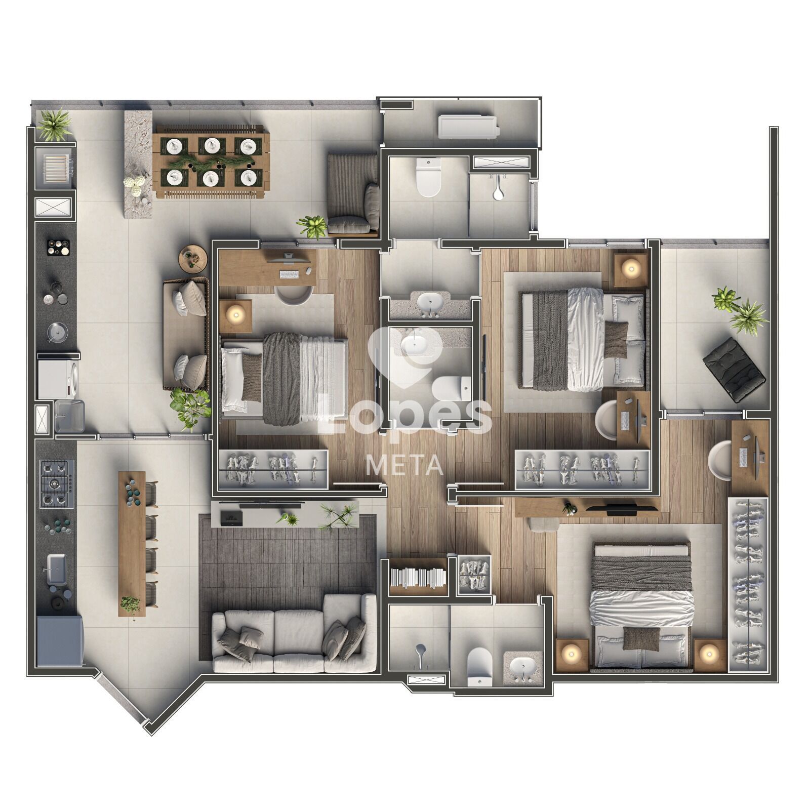 Apartamento, 3 quartos, 84 m² - Foto 9