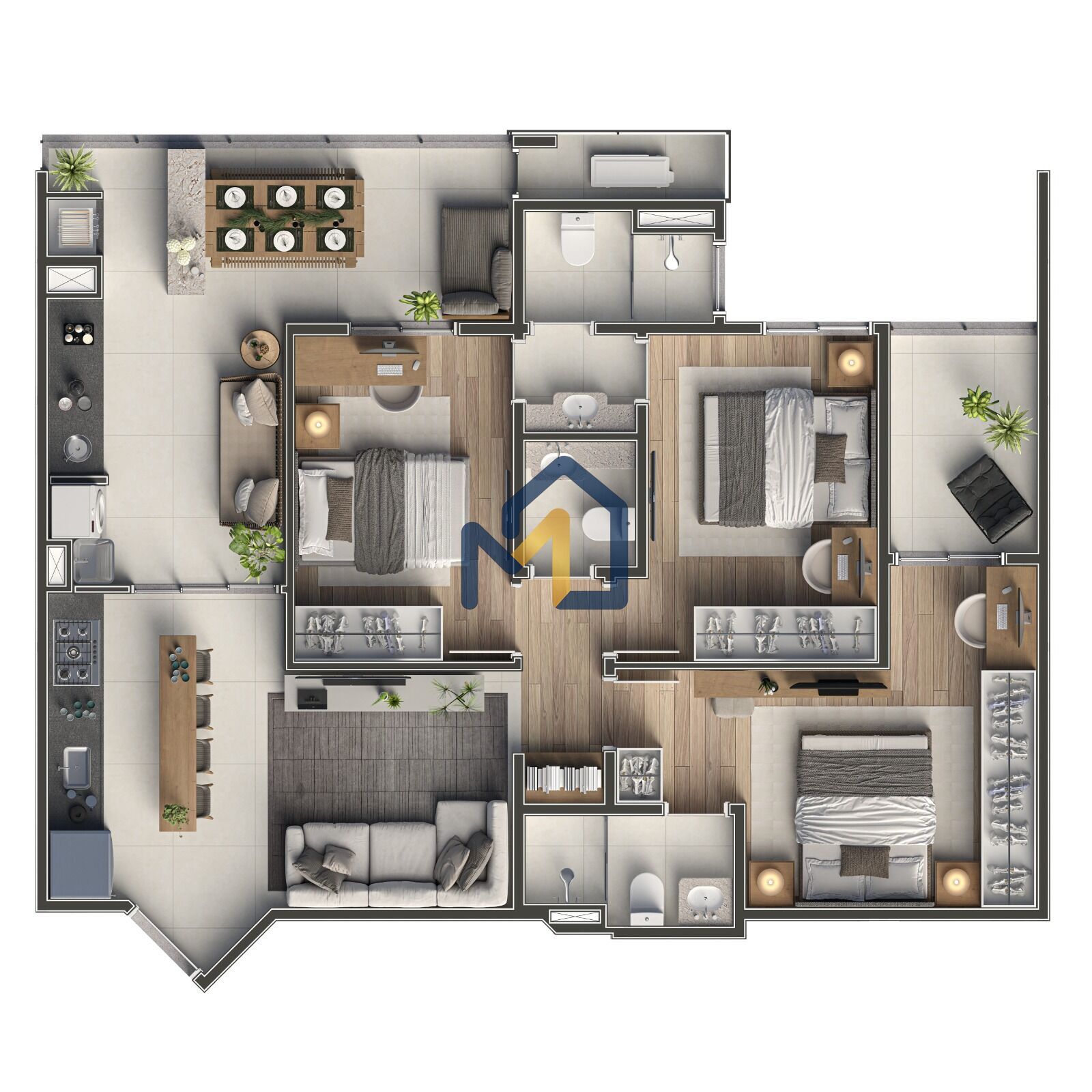 Apartamento, 3 quartos, 84 m² - Foto 9