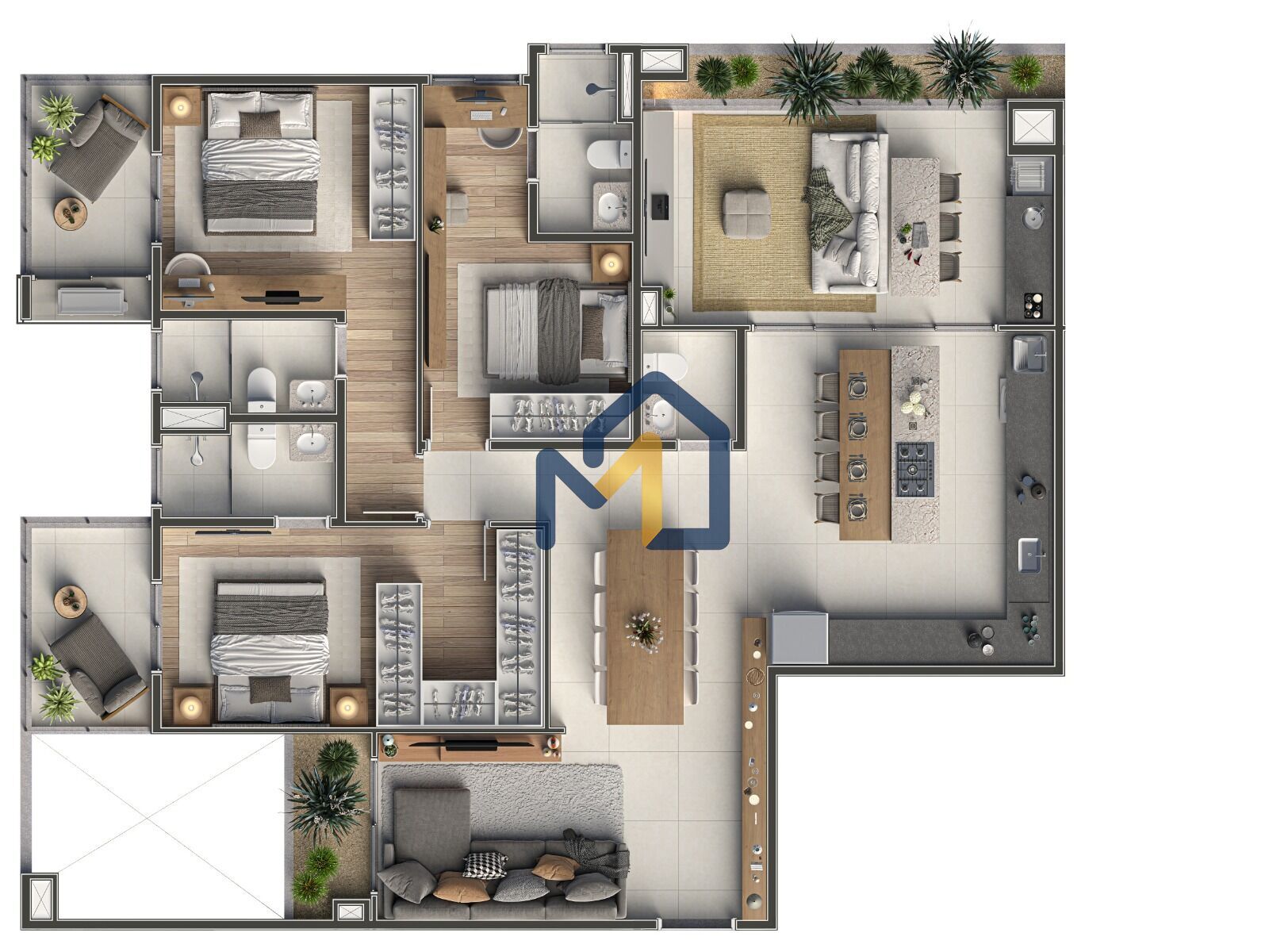 Apartamento, 3 quartos, 84 m² - Foto 7