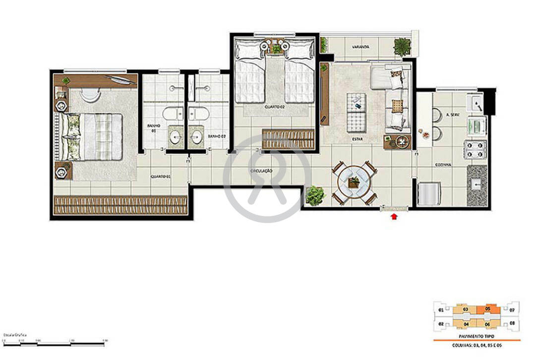 Apartamento para alugar com 2 quartos, 58m² - Foto 53