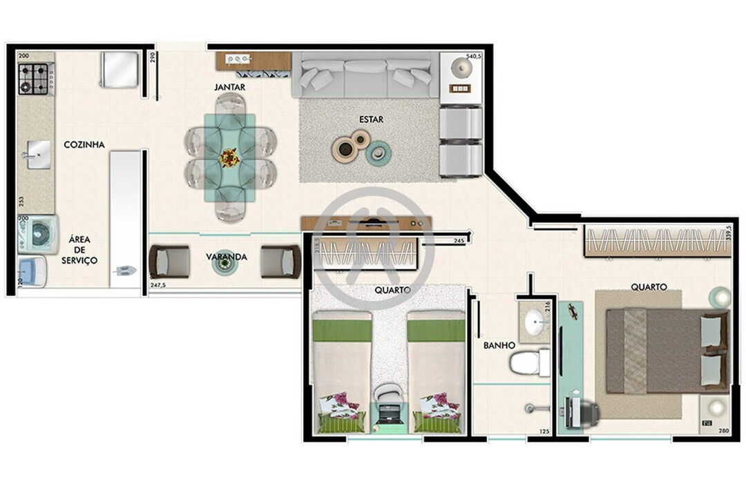 Apartamento, 2 quartos, 55 m² - Foto 82