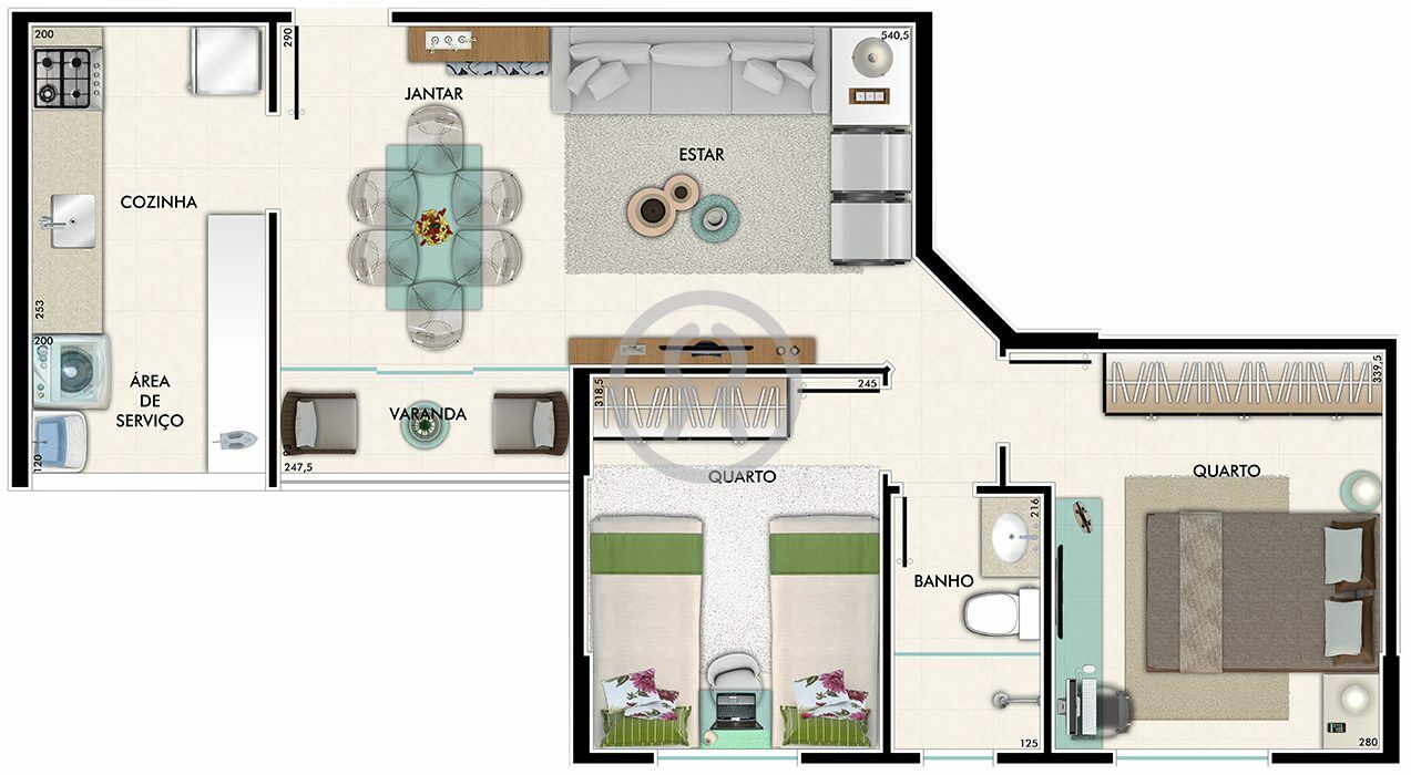 Apartamento para alugar com 3 quartos, 75m² - Foto 48