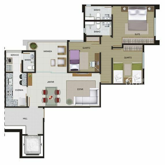 Apartamento para alugar com 3 quartos, 105m² - Foto 42