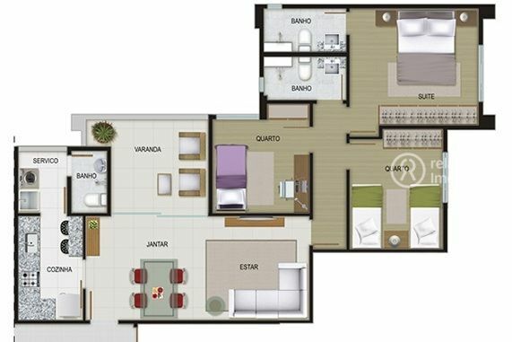 Apartamento para alugar com 3 quartos, 105m² - Foto 41