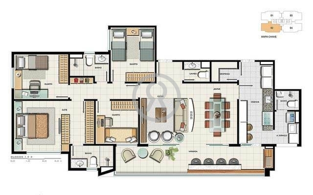 Apartamento à venda com 4 quartos, 120m² - Foto 52