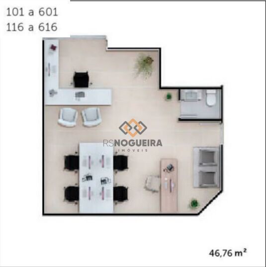 Conjunto Comercial-Sala para alugar, 46m² - Foto 17