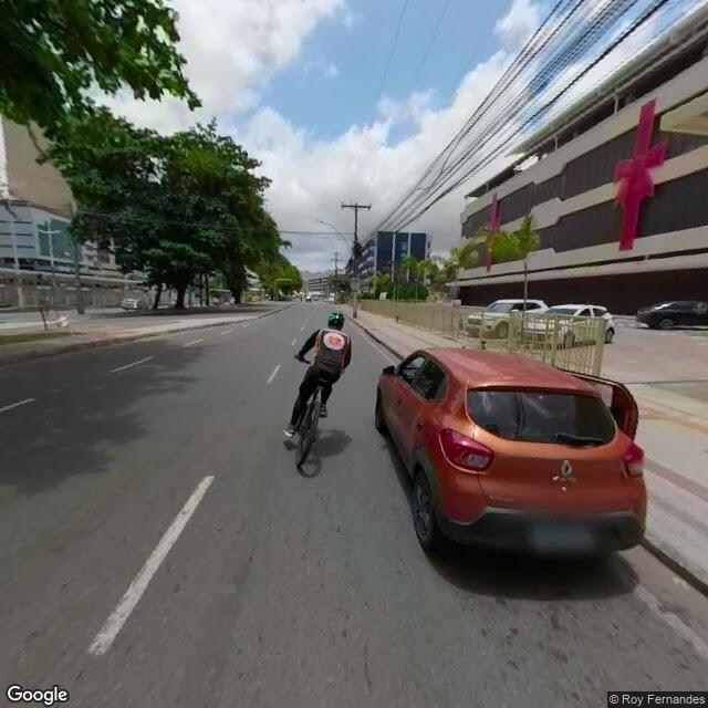 Imagem estática do "Street View" da localização