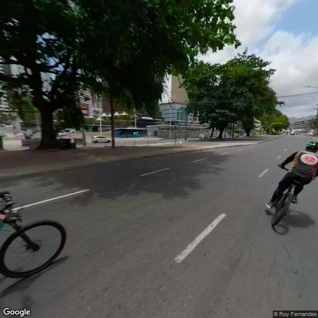 Imagem estática do "Street View" da localização