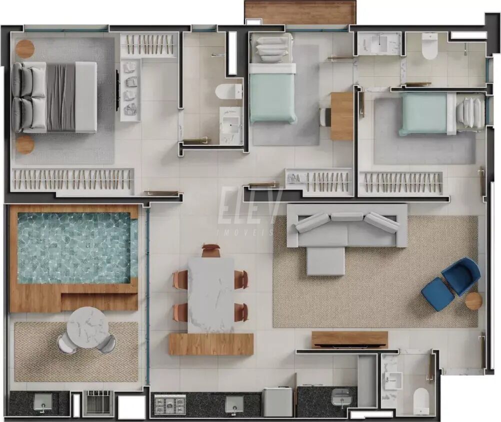 Apartamento, 3 quartos, 109 m² - Foto 34