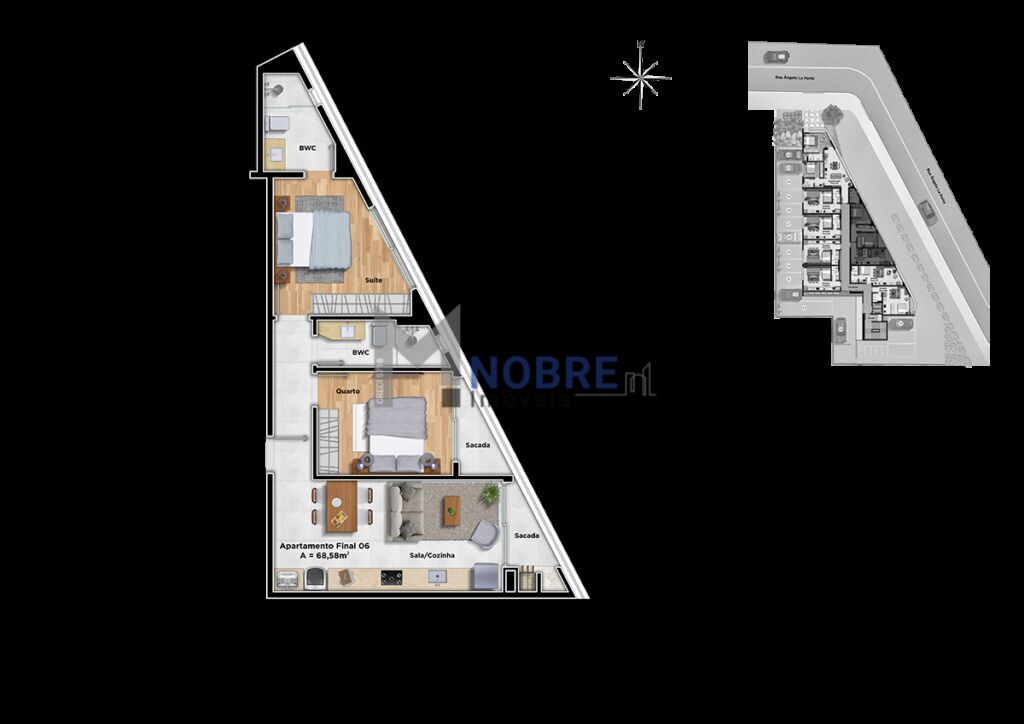 Apartamento à venda com 2 quartos, 69m² - Foto 7