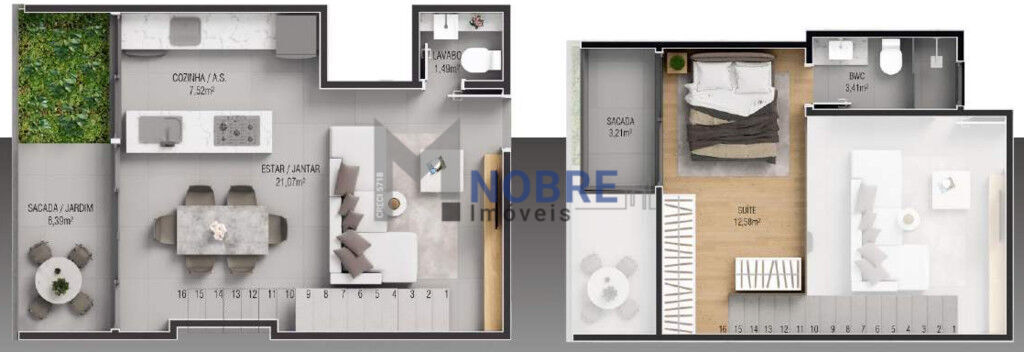 Apartamento à venda com 1 quarto, 69m² - Foto 10