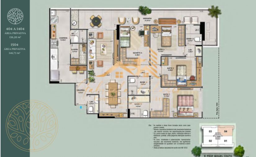 Apartamento à venda com 4 quartos, 136m² - Foto 7