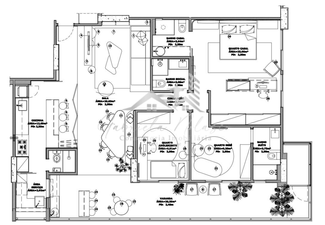 Apartamento à venda com 3 quartos, 136m² - Foto 15