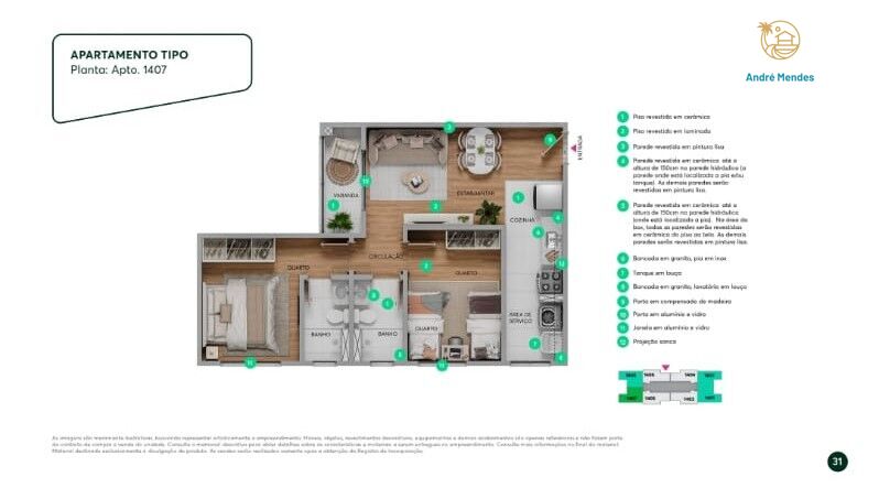 Apartamento, 2 quartos, 43 m² - Foto 31