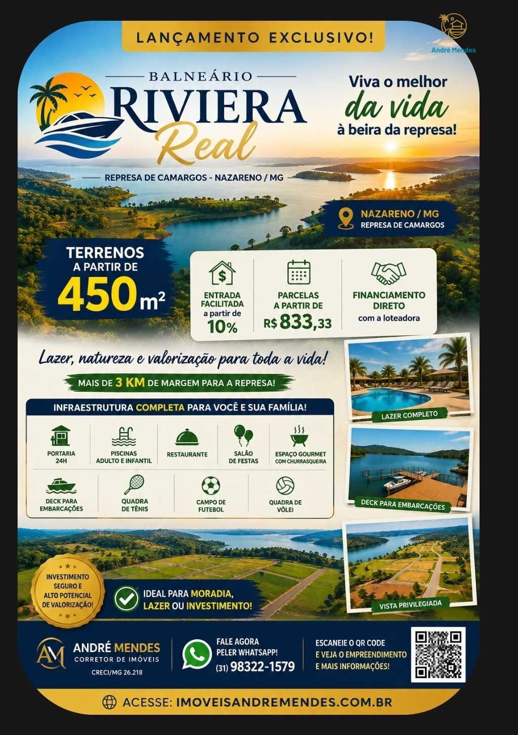 Terrenos á venda no Balneário Riviera Real