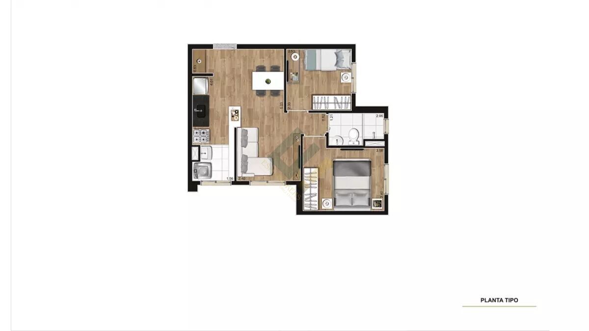 Apartamento à venda com 2 quartos, 41m² - Foto 43