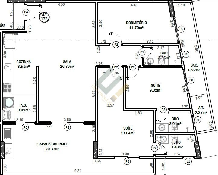 Apartamento, 3 quartos, 126 m² - Foto 42