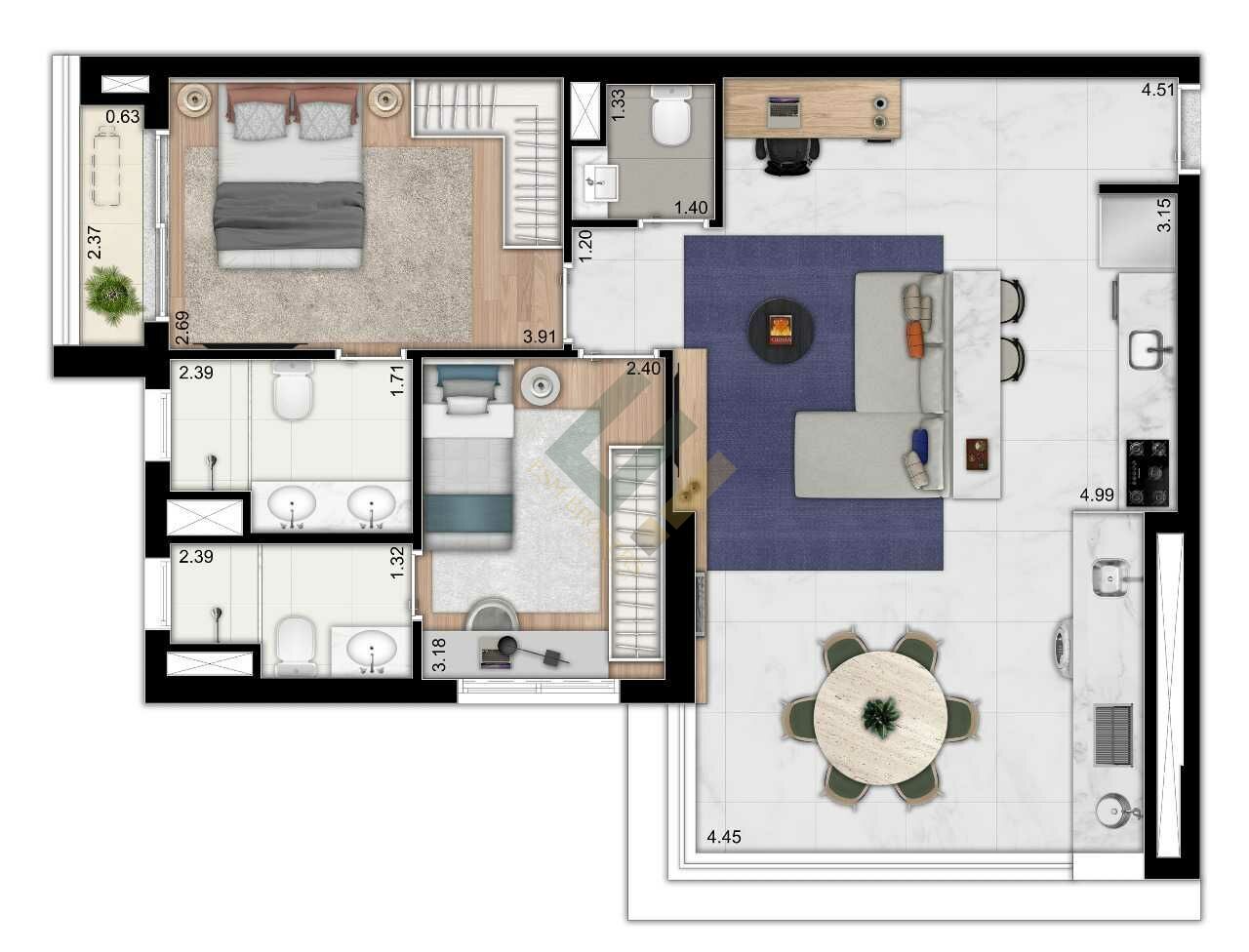 Apartamento, 1 quarto, 23 m² - Foto 27