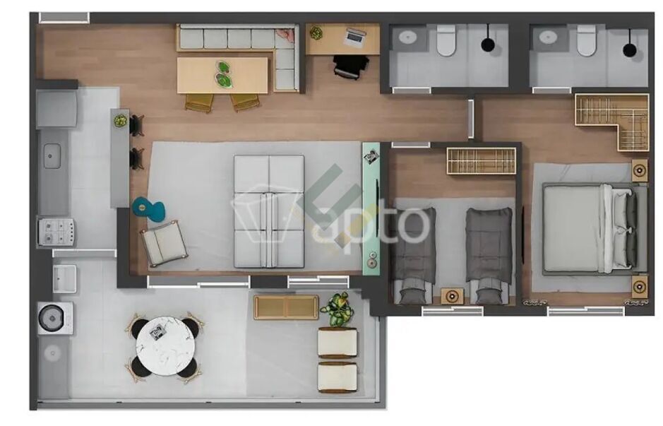 Apartamento, 3 quartos, 77 m² - Foto 27