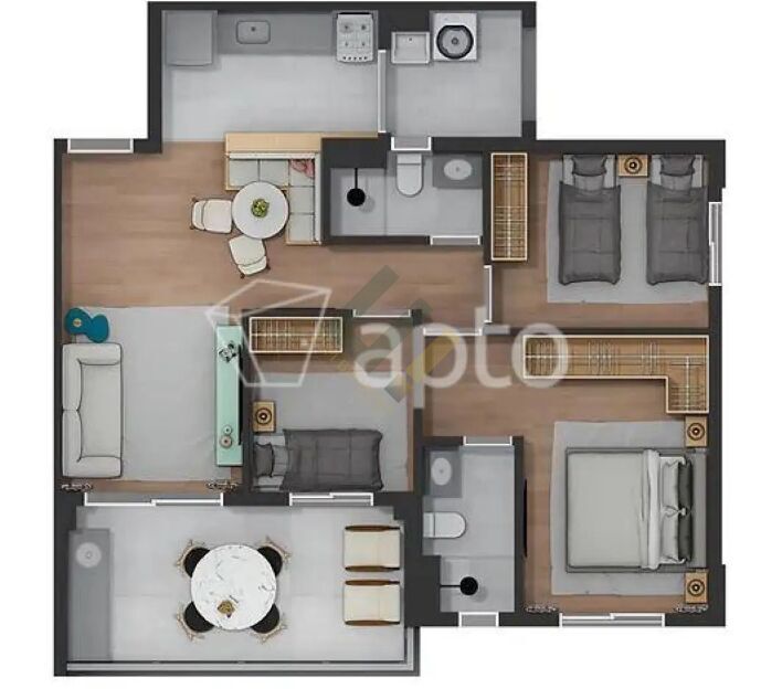 Apartamento, 3 quartos, 77 m² - Foto 26