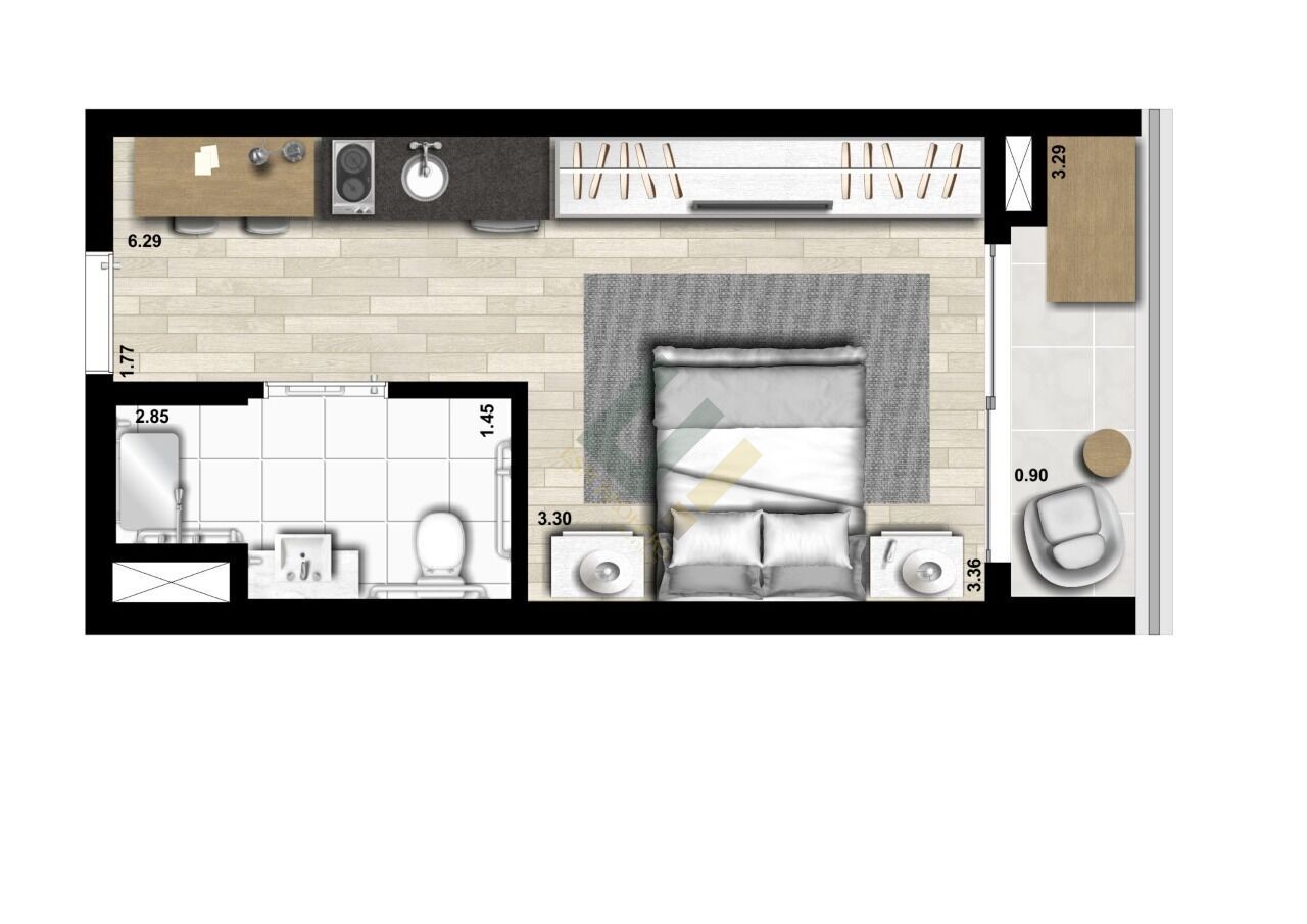 Apartamento, 30 m² - Foto 15