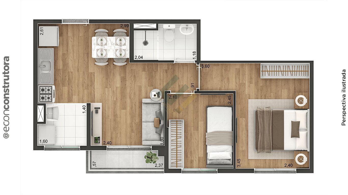 Apartamento, 2 quartos, 38 m² - Foto 20