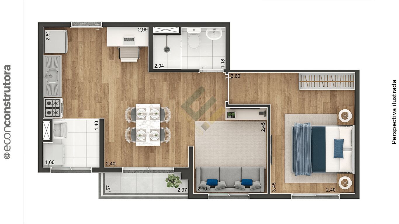 Apartamento, 2 quartos, 38 m² - Foto 19