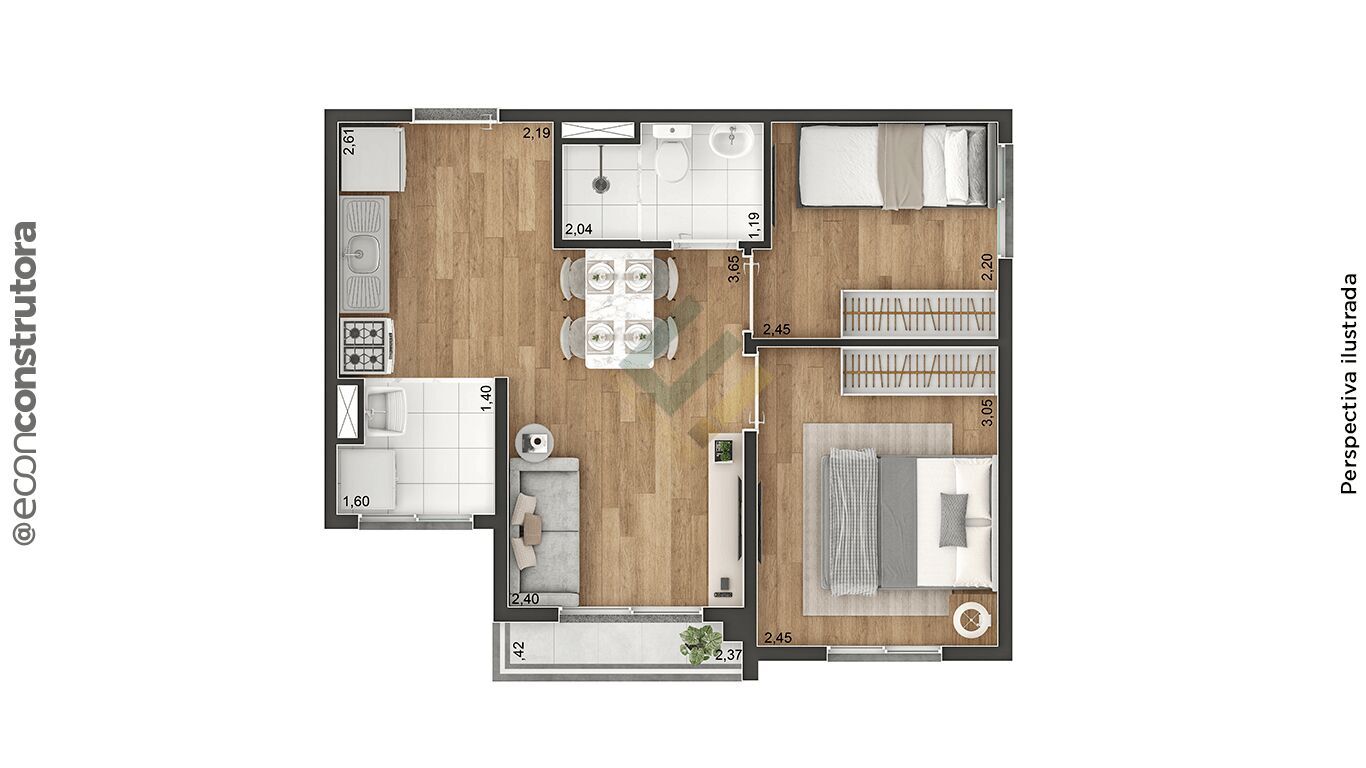 Apartamento, 2 quartos, 38 m² - Foto 28