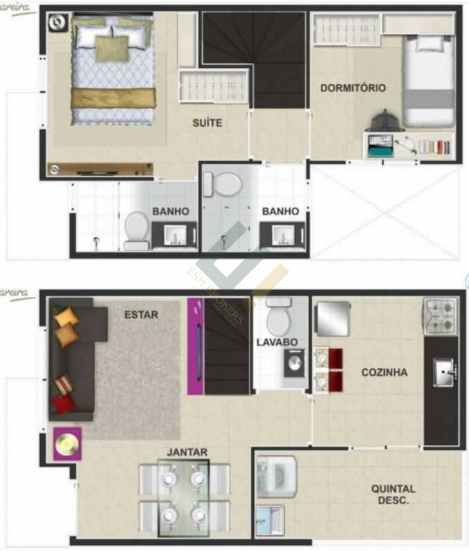 Casa de Condomínio, 2 quartos - Foto 39
