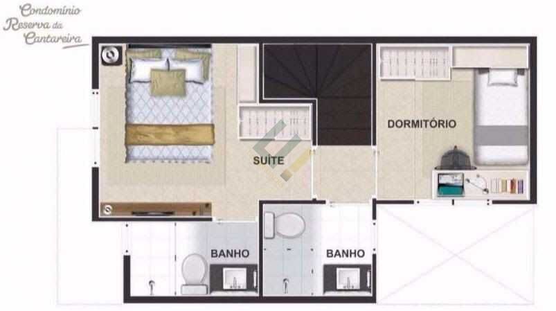 Casa de Condomínio, 2 quartos - Foto 15