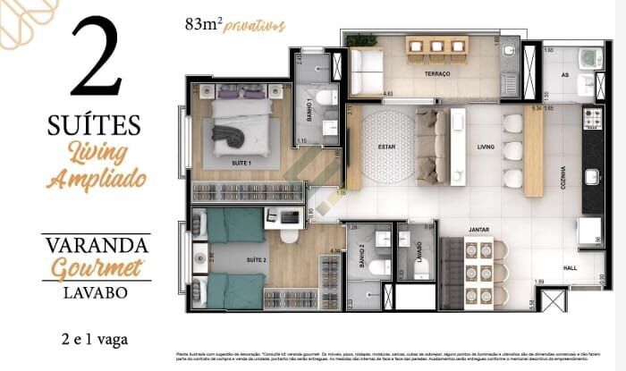 Apartamento à venda com 3 quartos, 83m² - Foto 27