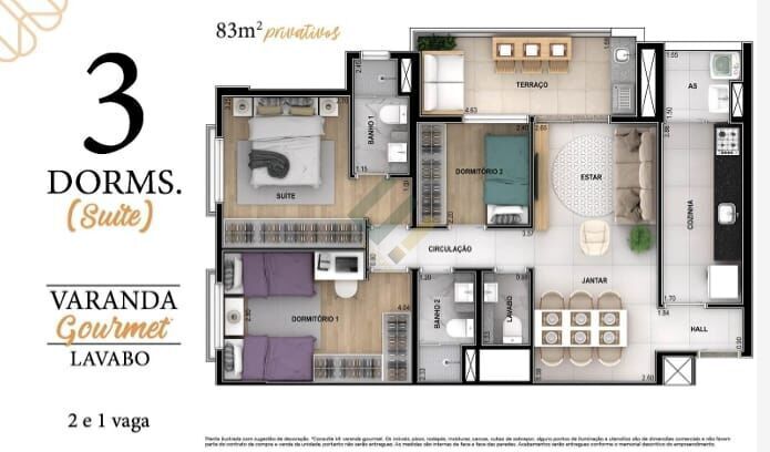 Apartamento à venda com 3 quartos, 83m² - Foto 26