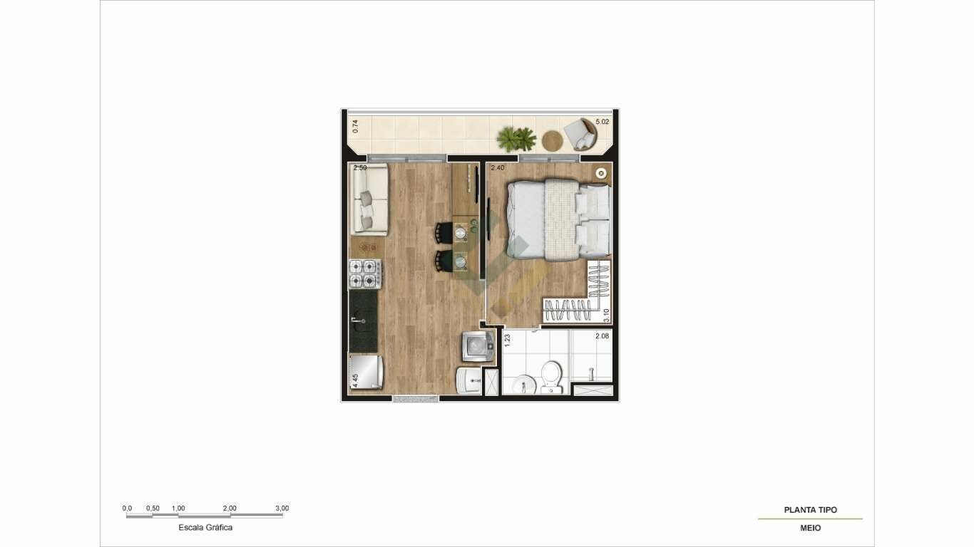 Apartamento à venda com 2 quartos, 35m² - Foto 20