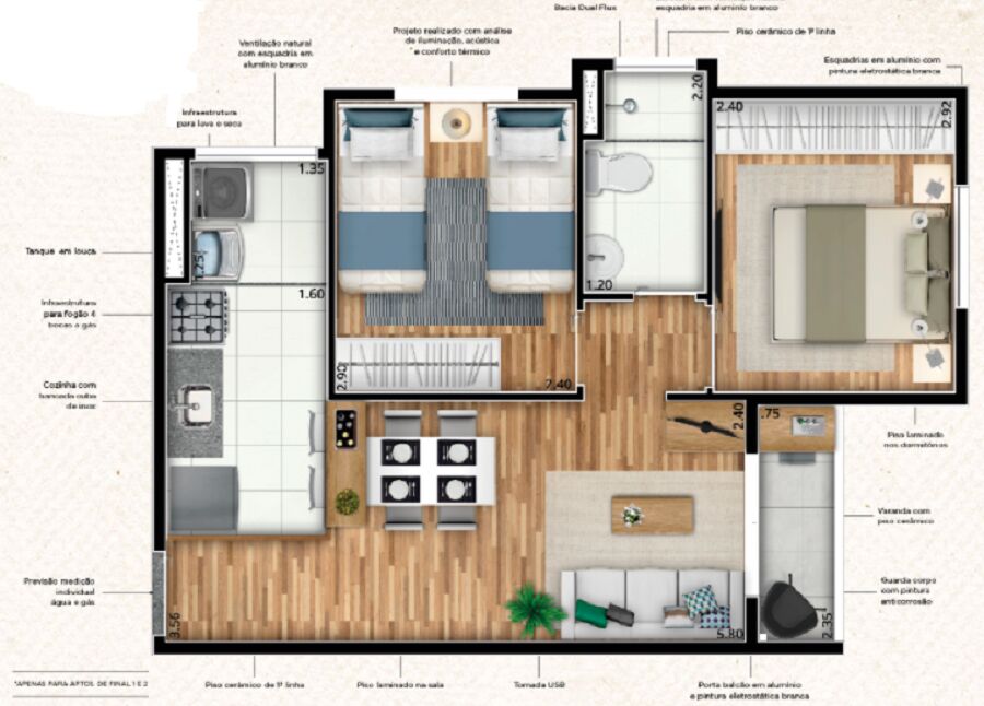 Apartamento à venda com 2 quartos, 42m² - Foto 22