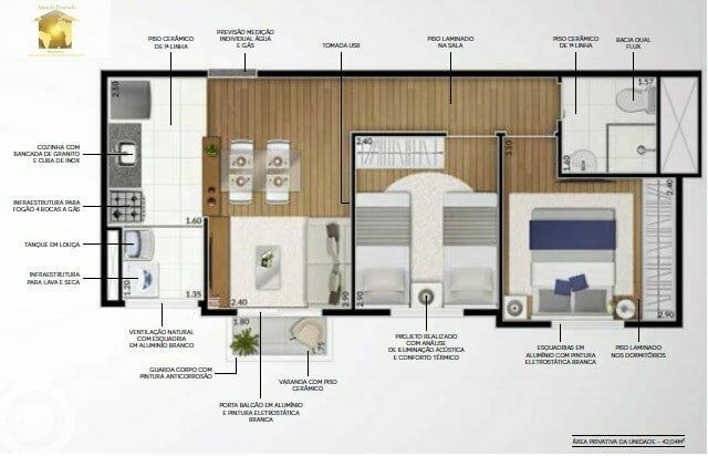 Apartamento à venda com 2 quartos, 42m² - Foto 11