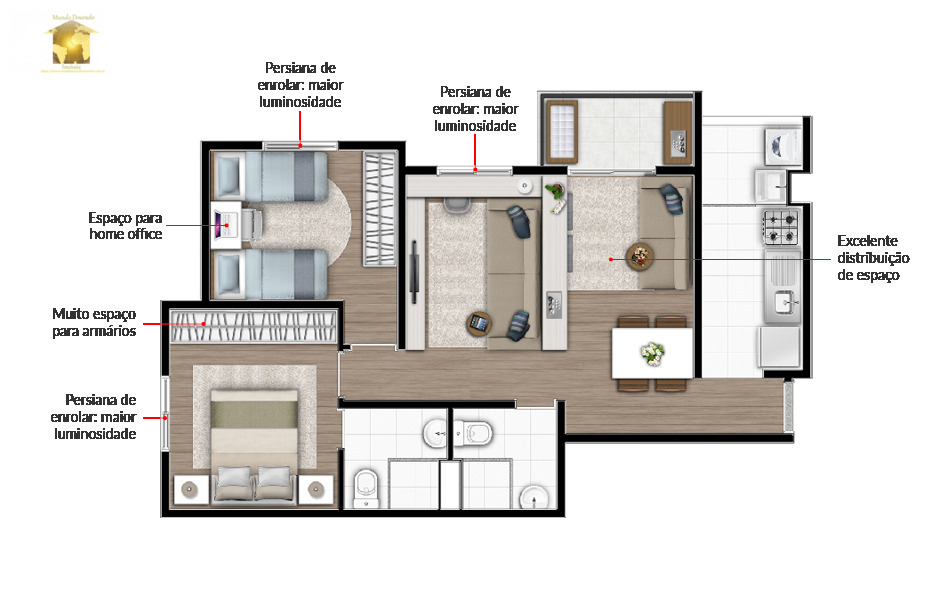 Apartamento à venda com 3 quartos, 57m² - Foto 23